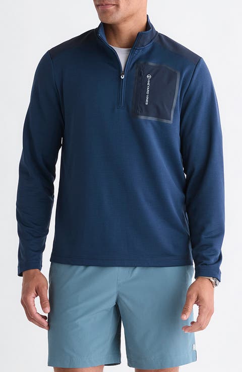 Grid-Tech Quarter Zip Pullover