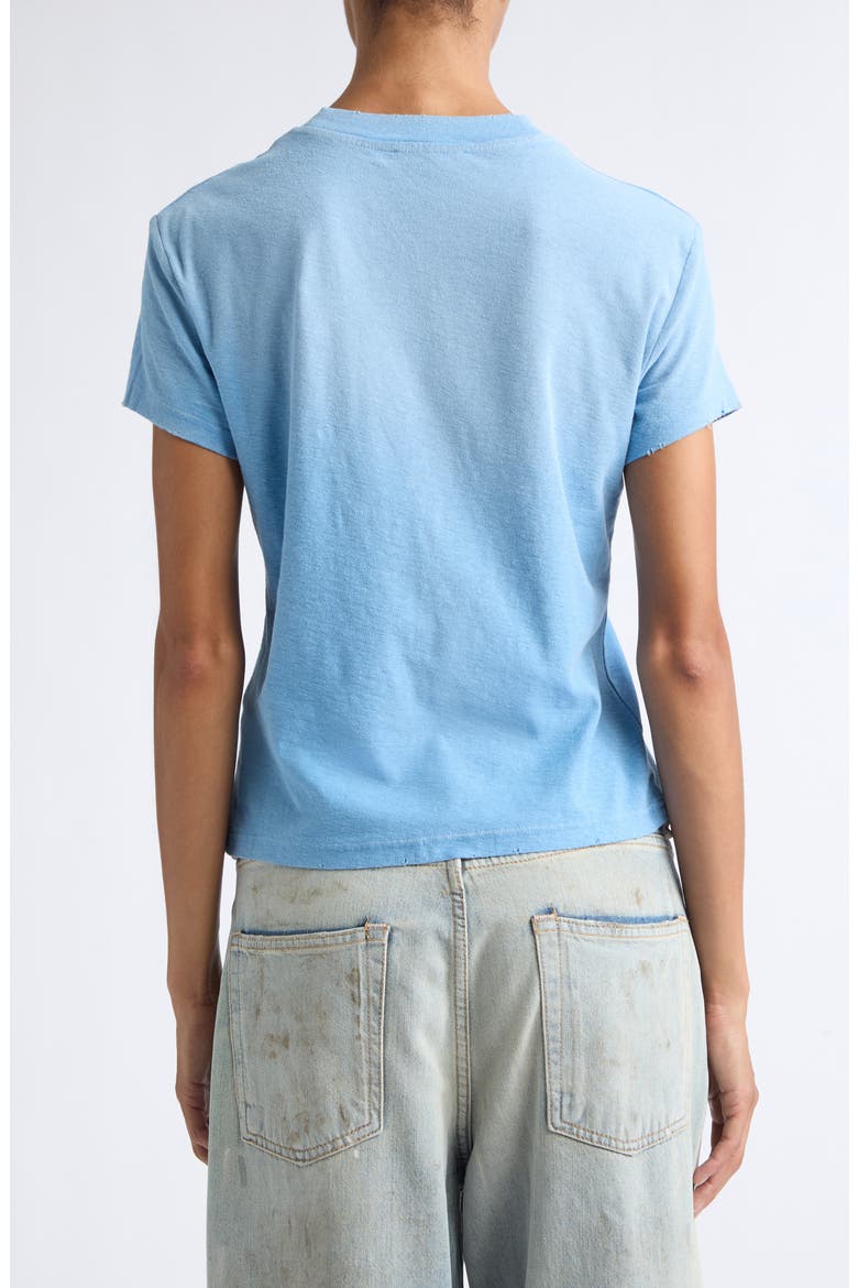 Etza U 1996 Strayed Logo Cotton & Hemp Graphic T-Shirt, Alternate, color, CORNFLOWER BLUE
