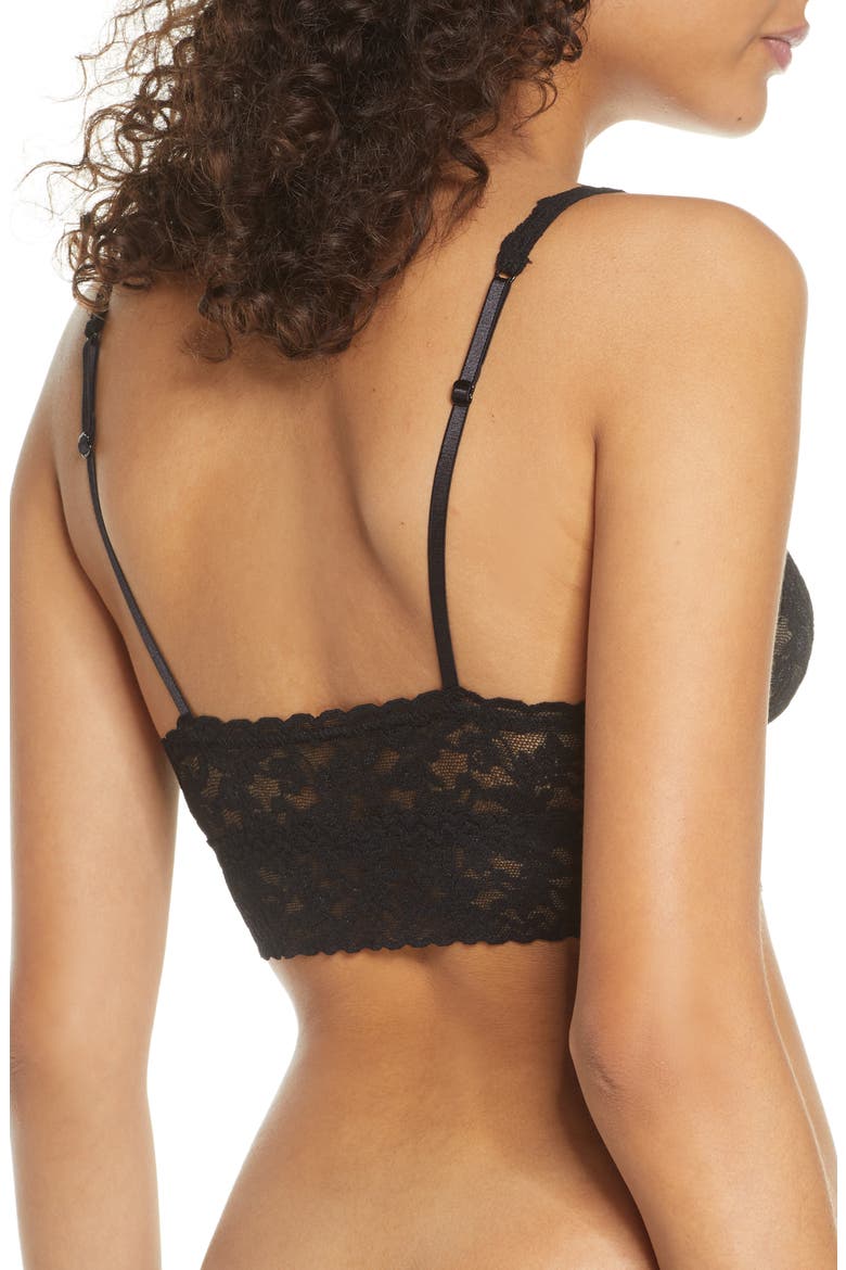 Retro Longline Bralette, Alternate, color, BLACK