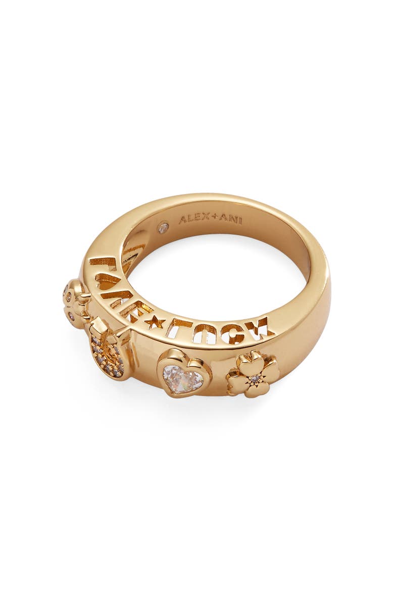 Love Luck Ring, Main, color, Gold