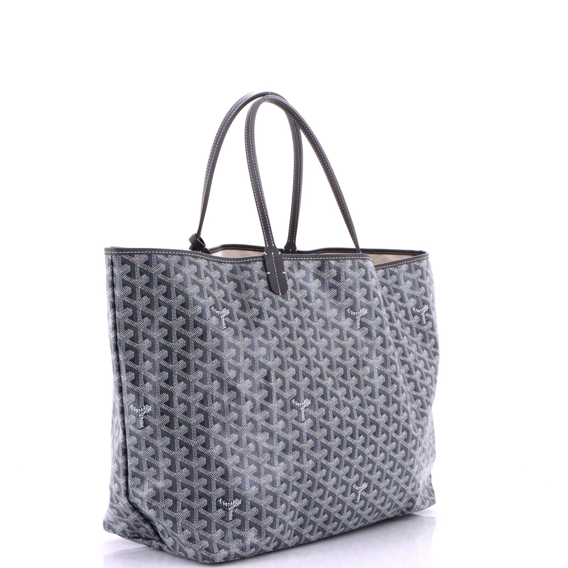 Pre-Owned Goyard Saint Louis Tote Coated Canvas GM, Alternate, color, Gray