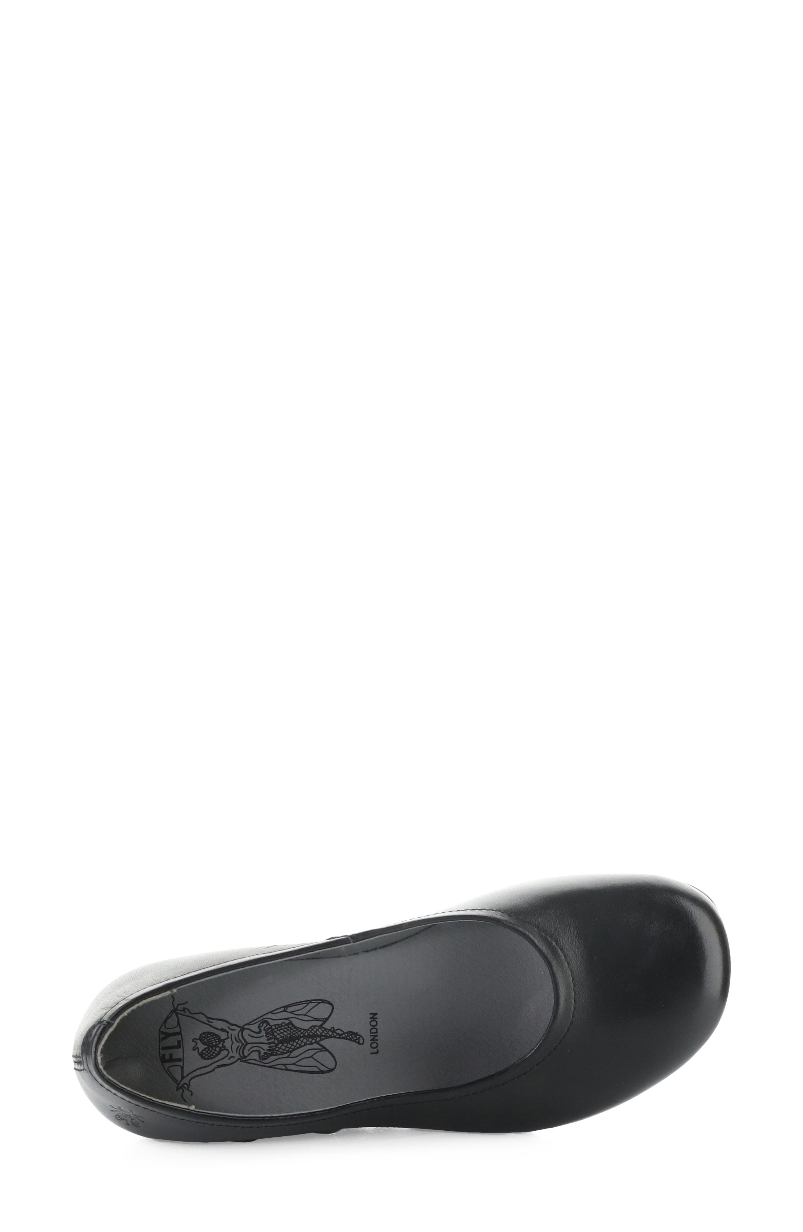 Opan Leather Wedge Pump, Alternate, color, BLACK