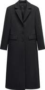 MANGO Tailored Wool Blend Coat