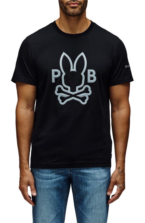 Psycho Bunny Chris Graphic T-shirt In Black