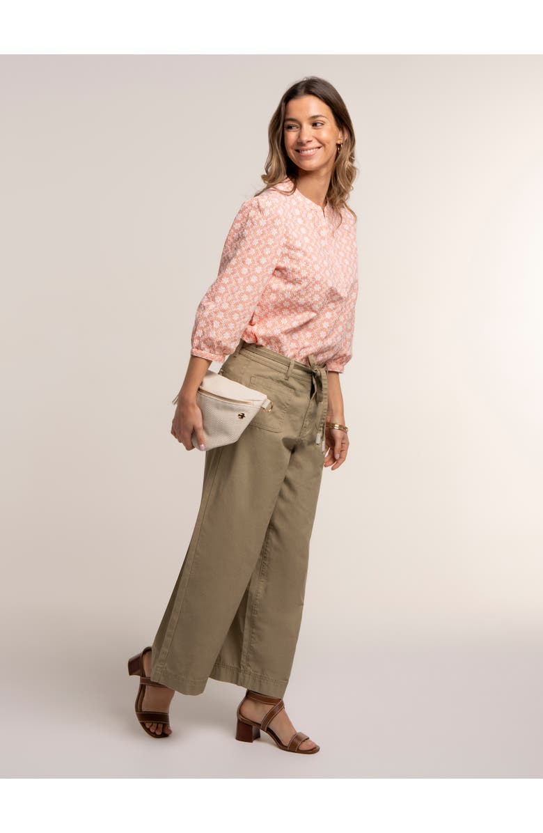 Brakeburn Fossil Blouse, Alternate, color, Coral