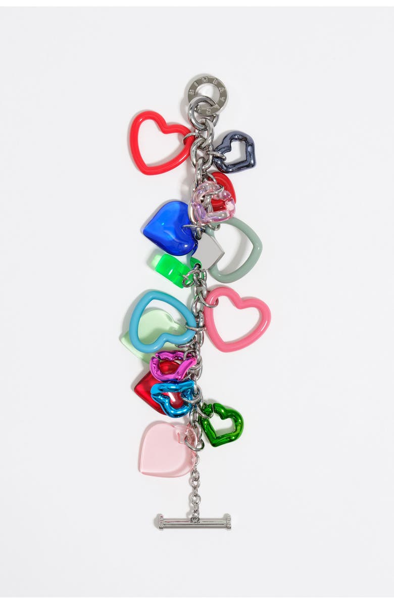 Bimba y Lola Multicolor Hearts Bracelet, Alternate, color, Fuchsia