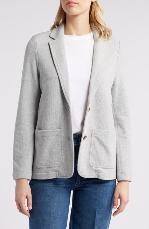 Relaxed Knit Blazer