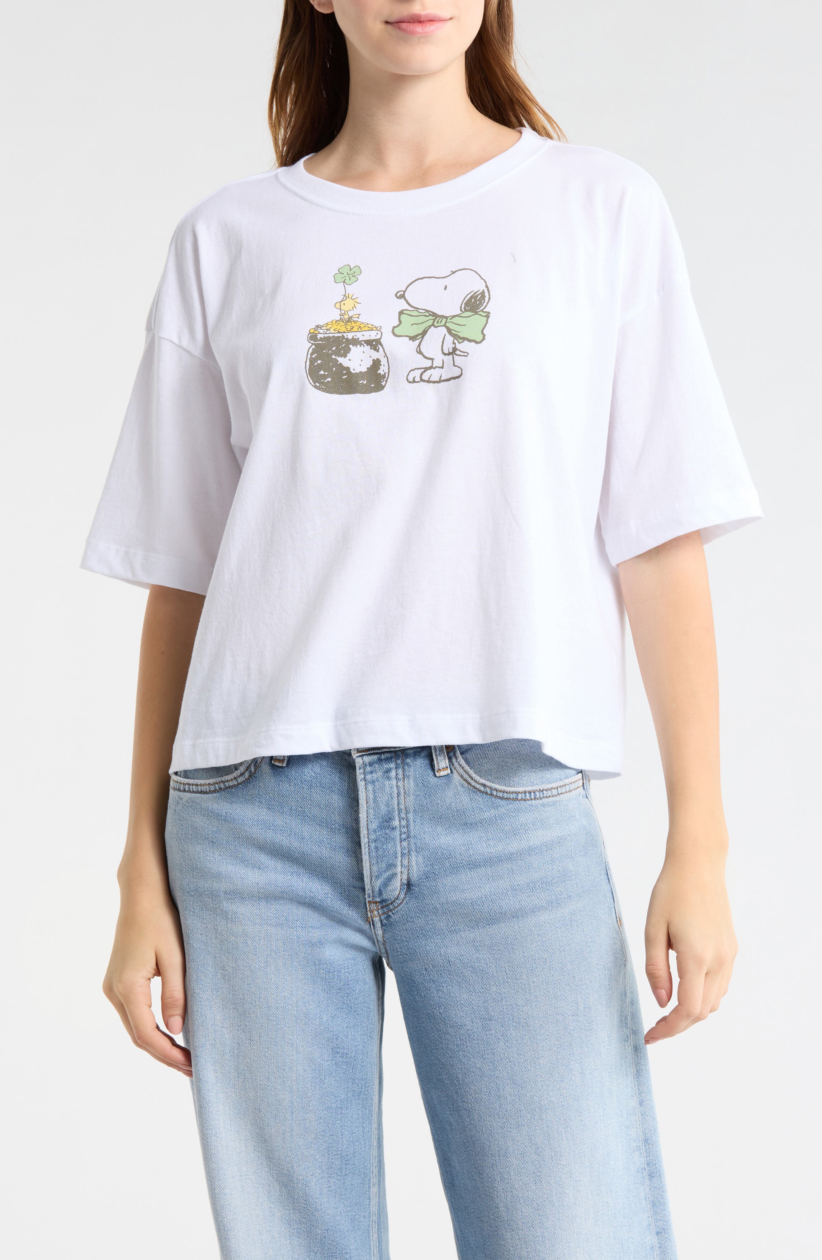 Hi Res Snoopy Pot of Gold Graphic T-Shirt