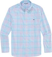 vineyard vines Parrotfish Plaid Performance Button Down Shirt