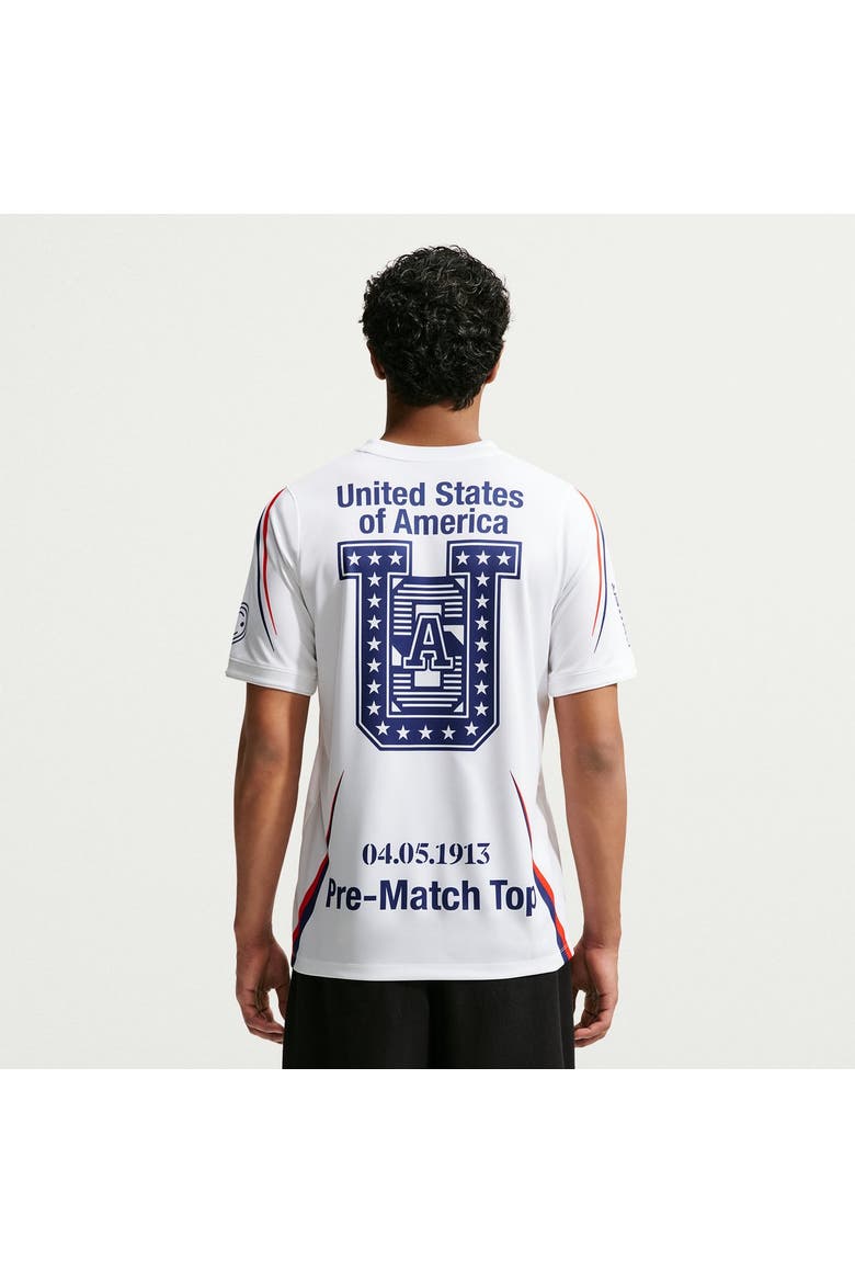 Men's Nike White USMNT x VAA 2026 Dri-FIT Pre-Match Top, Alternate, color, White