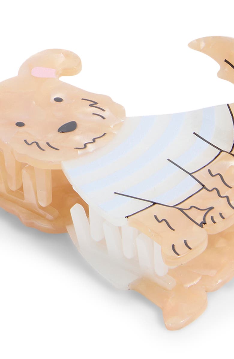 FRASIER STERLING Italian Pup Assorted 2-Pack Claw Clips, Alternate, color, Ivory Multi