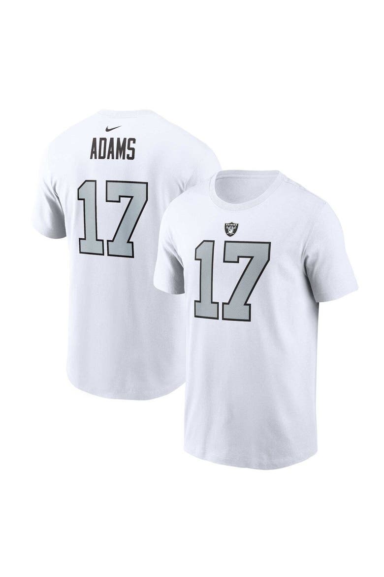 Men's Nike Davante Adams White Las Vegas Raiders Player Name & Number T-Shirt, Main, color, White