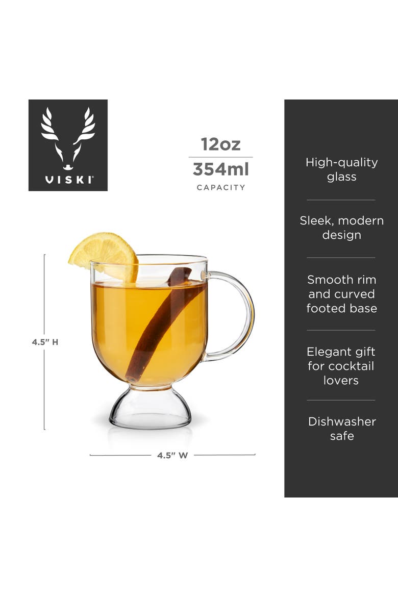 Raye Hot Toddy Glasses Set of 2, Alternate, color, Clear