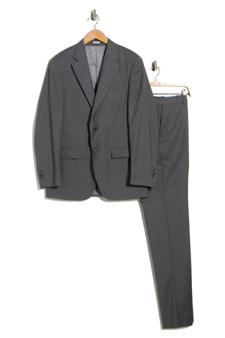 Flynn Classic Fit Wool Suit, Alternate, color, GREY