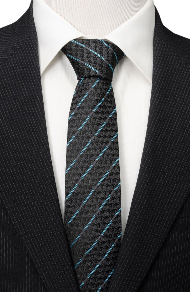Cufflinks, Inc. Star Wars<sup>™</sup> Obi-Wan Kenobi Lightsaber & Darth Vader Silk Tie, Alternate, color, Black