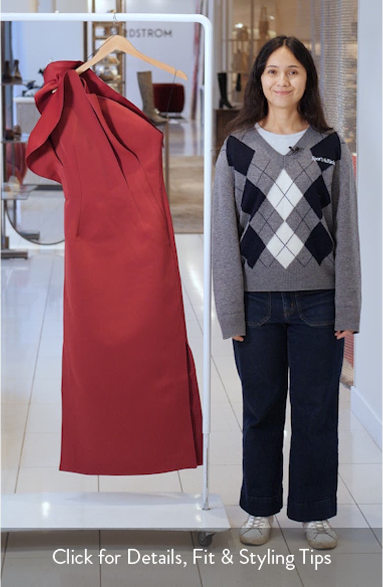Hawkley One-Shoulder Midi Dress, sales video thumbnail
