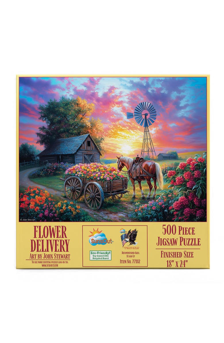 Sunsout Flower Delivery 500 piece Jigsaw Puzzle for Adults, Alternate, color, 