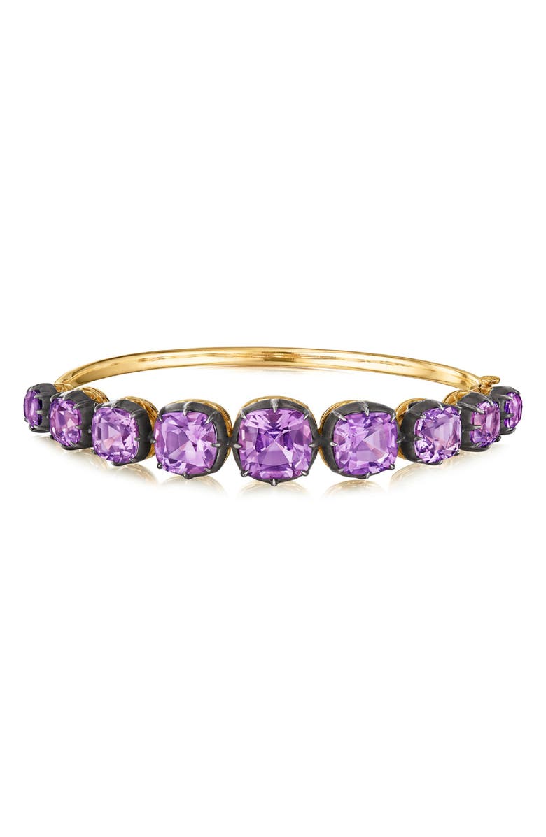 Fred Leighton Collet Cushion Bangle Bracelet, Main, color, 