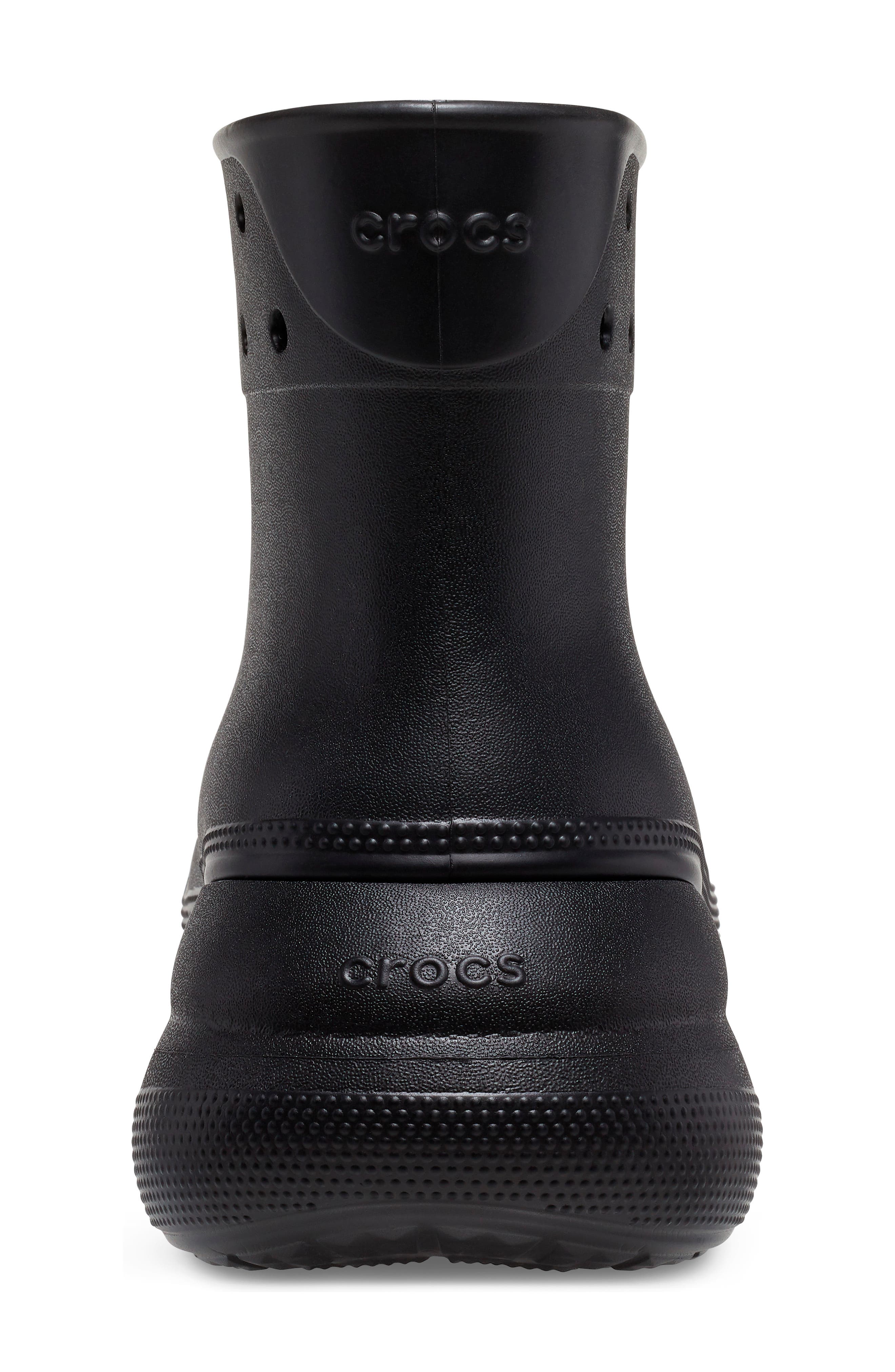 CROCS Gender Inclusive Crush Waterproof Platform Boot, Alternate, color, 