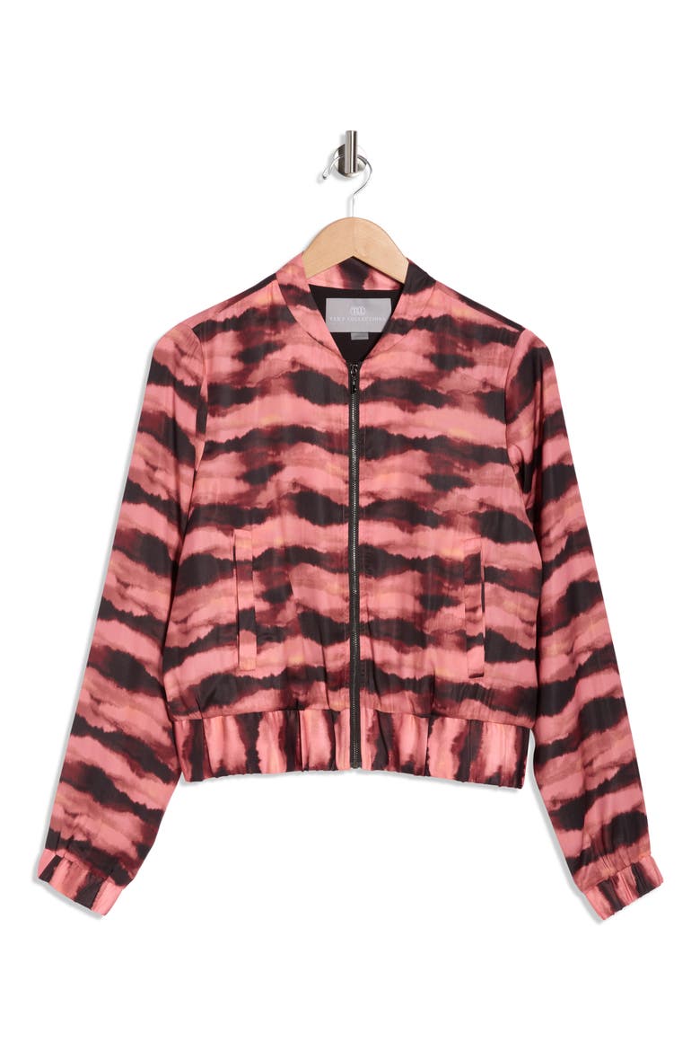 Satin Bomber Jacket, Alternate, color, WATERCOLOR SKY