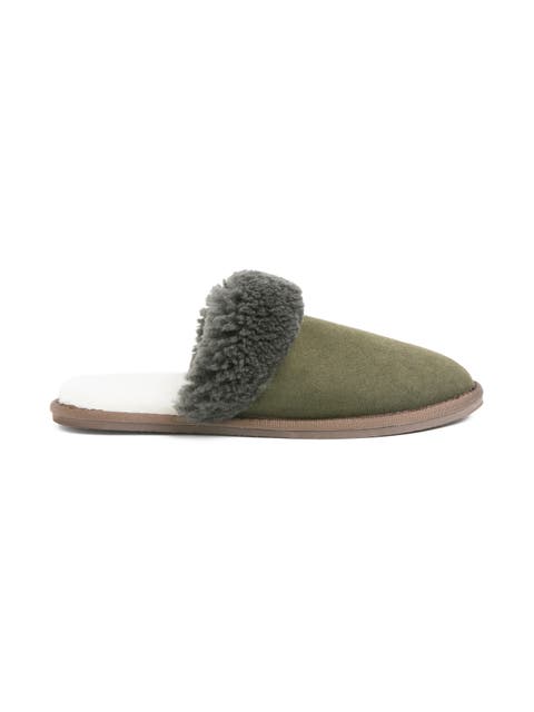 British Shearling Mules
