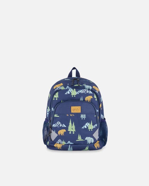 Deux Par Deux Little Kids Backpack Animal In Blue