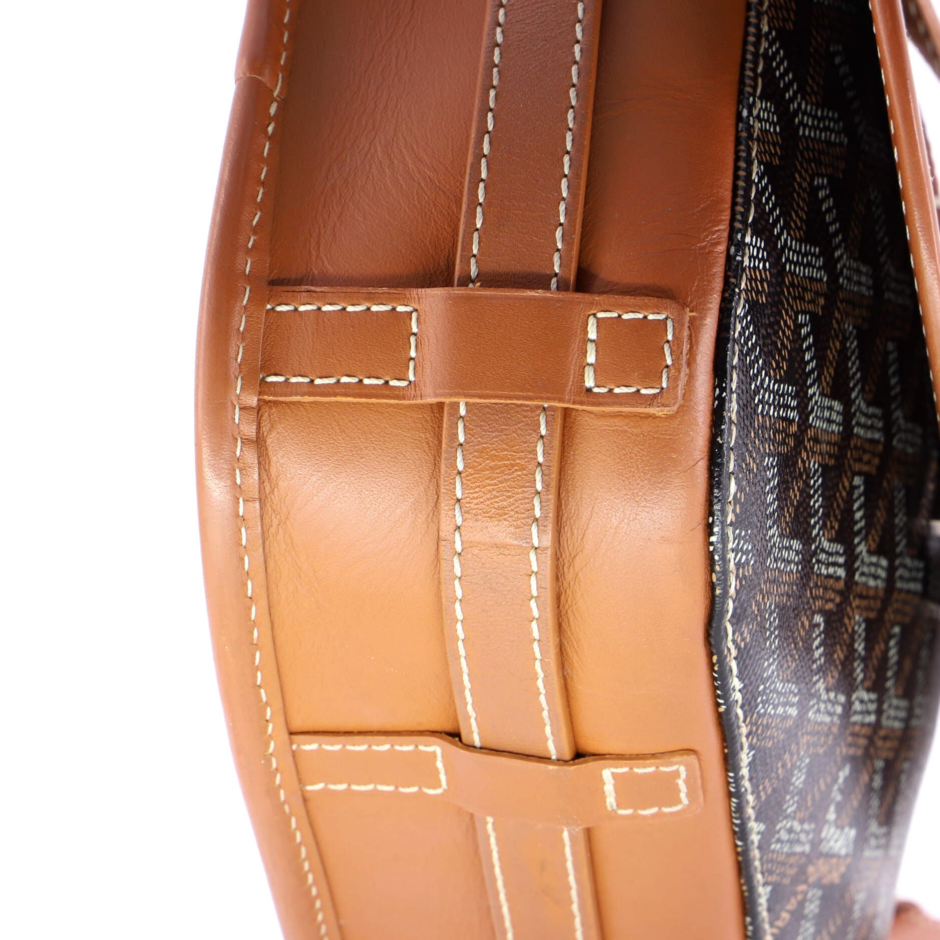 Pre-Owned Goyard Belvedere II Messenger Bag Coated Canvas PM, Alternate, color, Brown