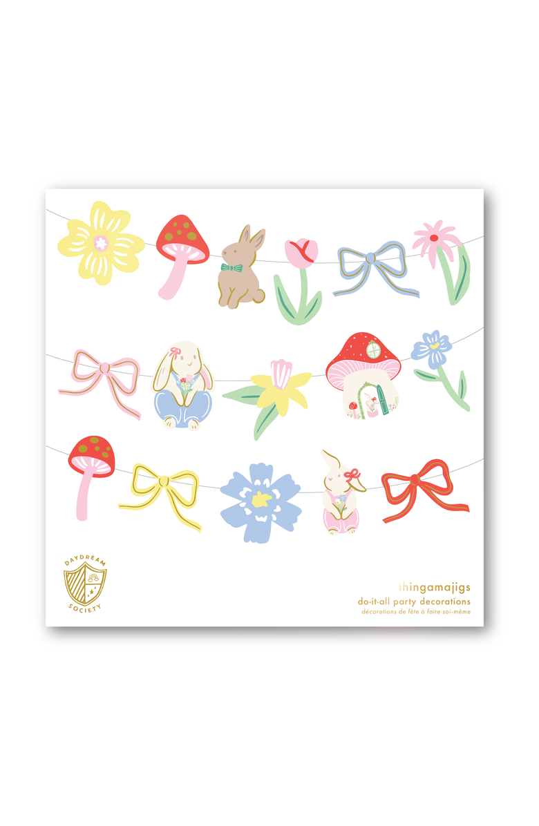 Daydream Society Bunnies In The Garden Overalls Bunny Thingamajigs, Main, color, Asssorted Pre-Pack