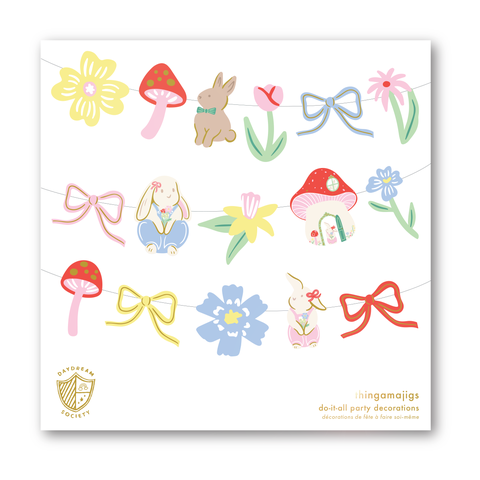 Bunnies In The Garden Overalls Bunny Thingamajigs