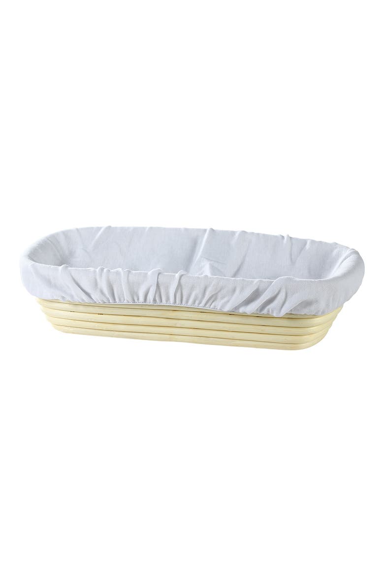 Rectangular Brotform Liner, 100% Cotton, Main, color, White