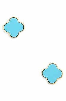 ARGENTO VIVO Clover Stud Earrings