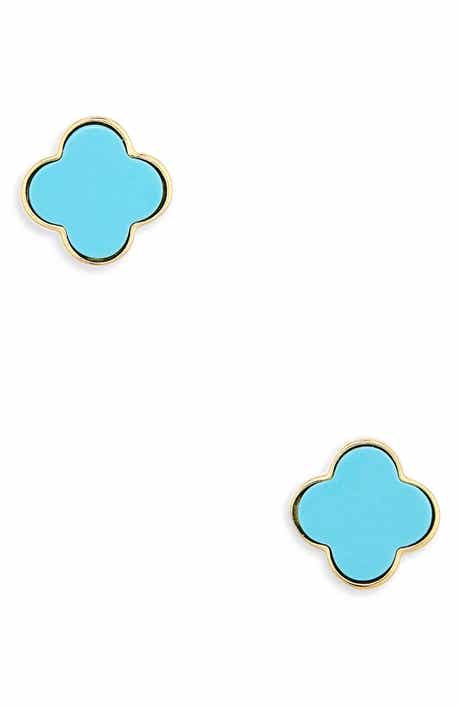 ARGENTO VIVO Clover Stud Earrings