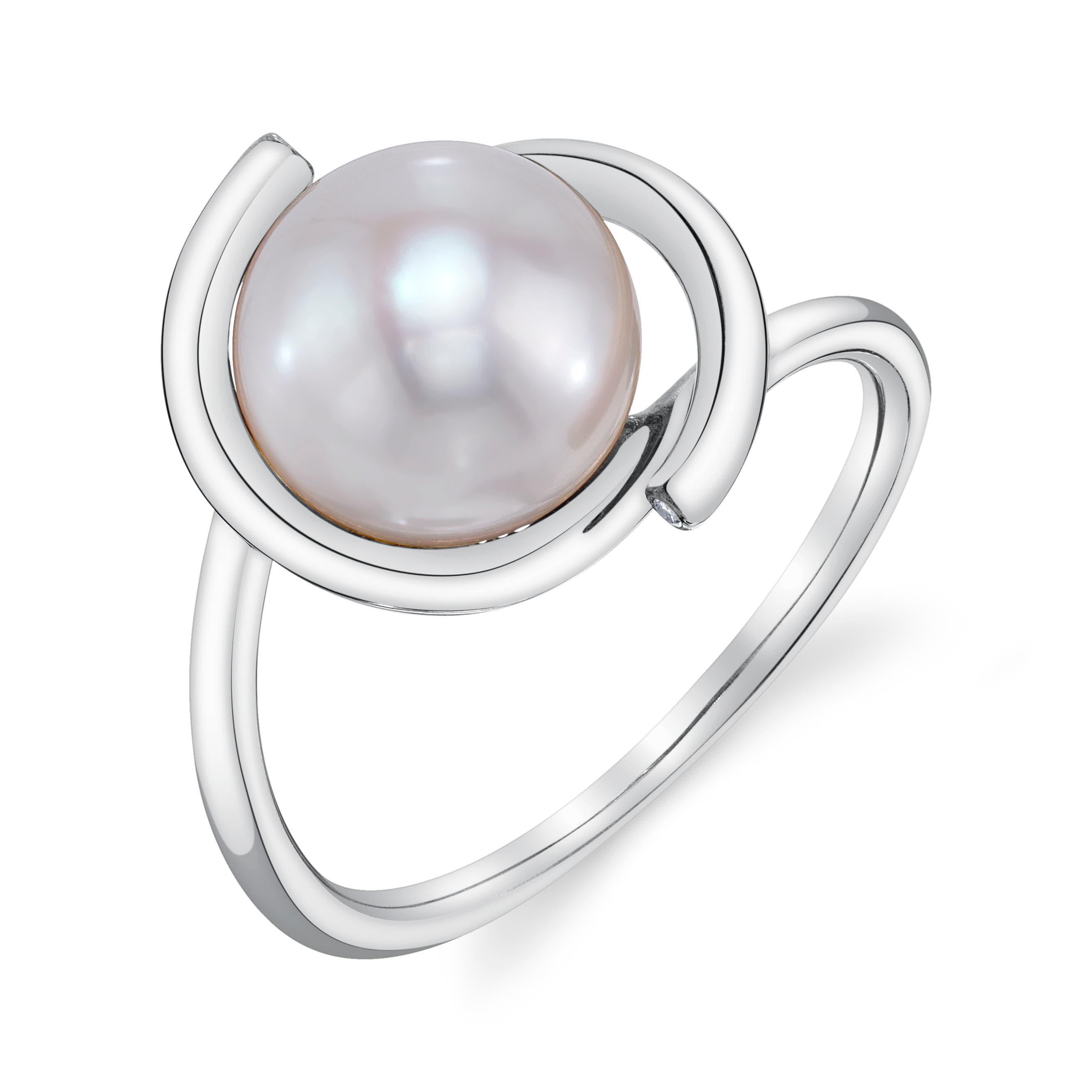 The Pearl Source 14k Gold Freshwater Pearl Felicia In White Gold