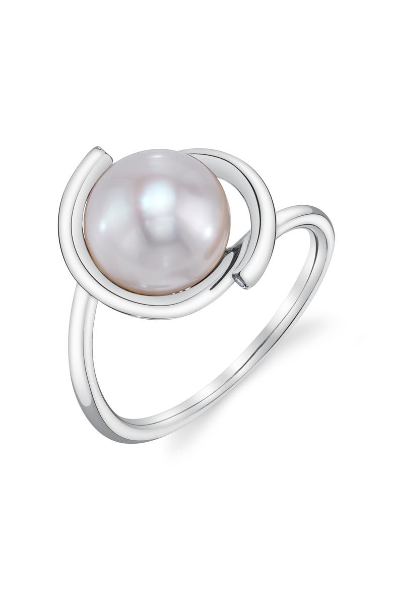 14K Gold Freshwater Pearl Felicia, Main, color, White Gold
