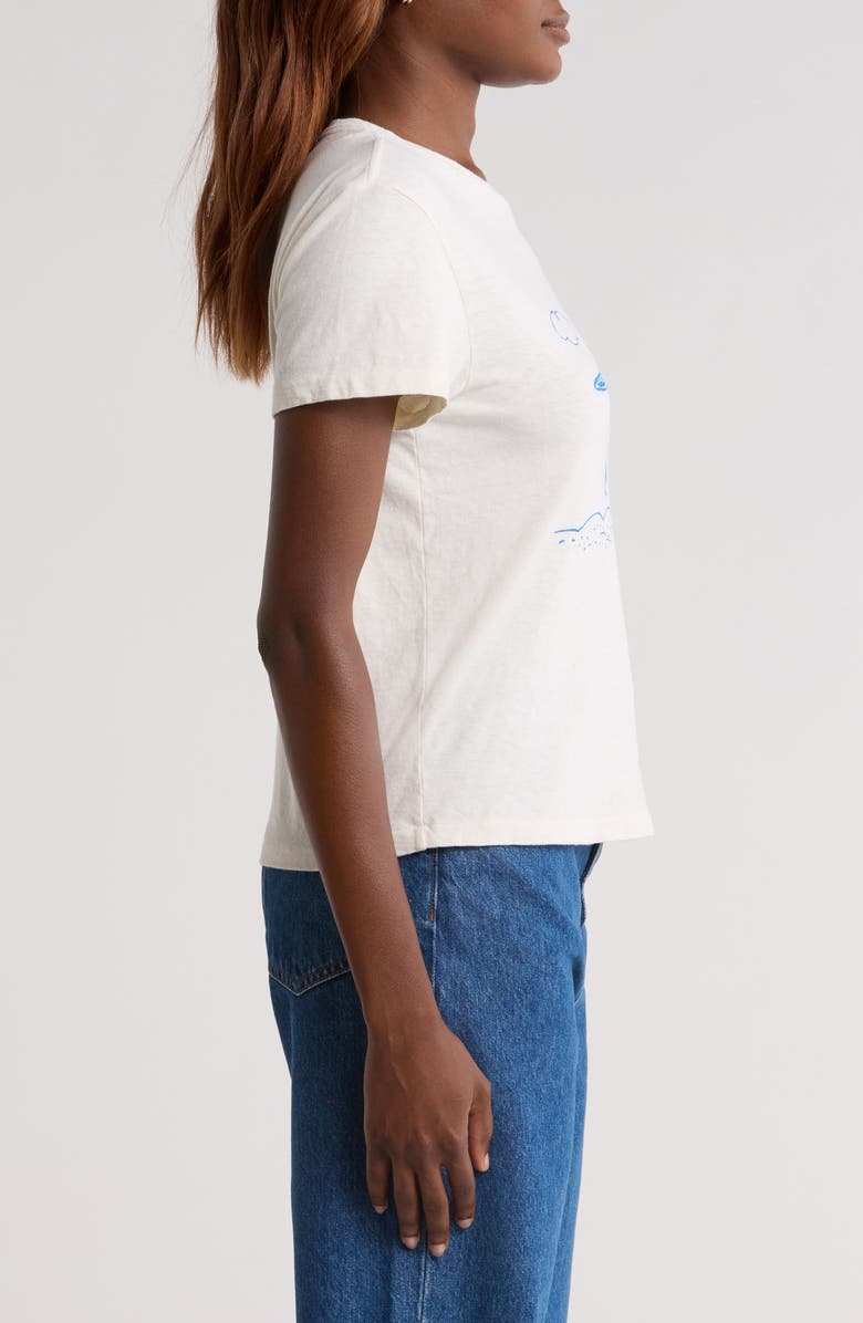 Re/Done Peanuts<sup>®</sup> Surf Snoopy Graphic T-Shirt, Alternate, color,