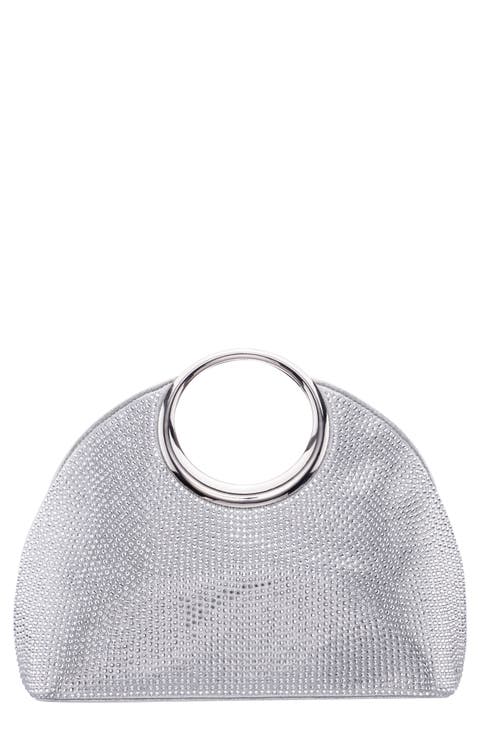 Hannah Crystal Embellished Top Handle Bag