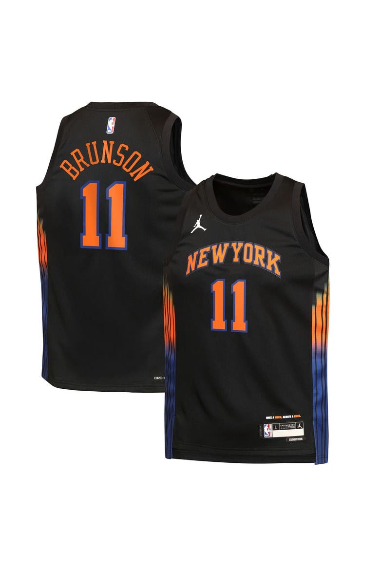 Youth Jordan Brand Jalen Brunson Black New York Knicks Swingman