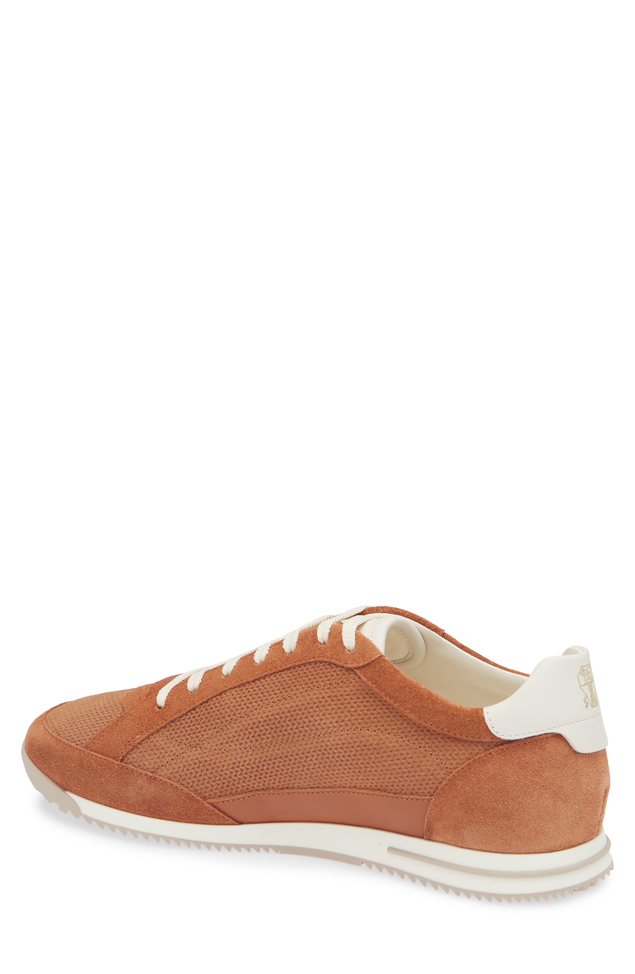 Brunello Cucinelli Minimal Knit Effect Sneaker, Alternate, color, Cme44 Burnt Orange