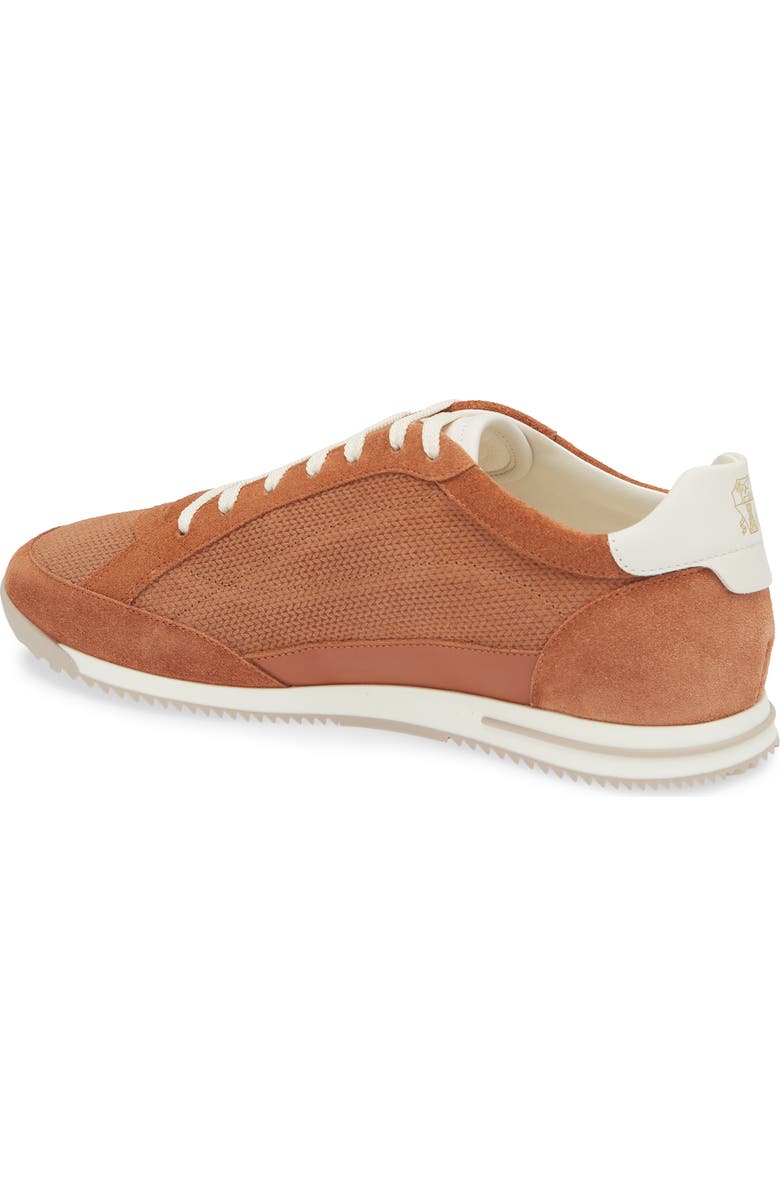 Brunello Cucinelli Minimal Knit Effect Sneaker, Alternate, color, Cme44 Burnt Orange