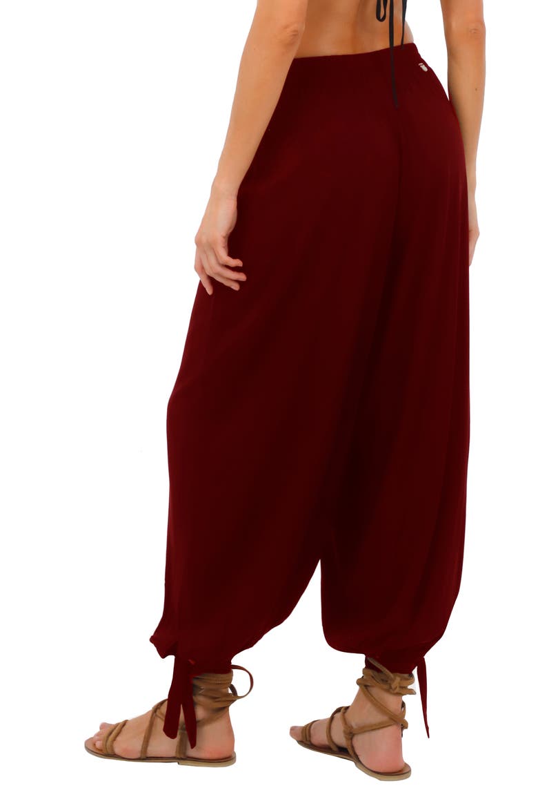 Dune Cover-Up Pants, Alternate, color, BARN RED
