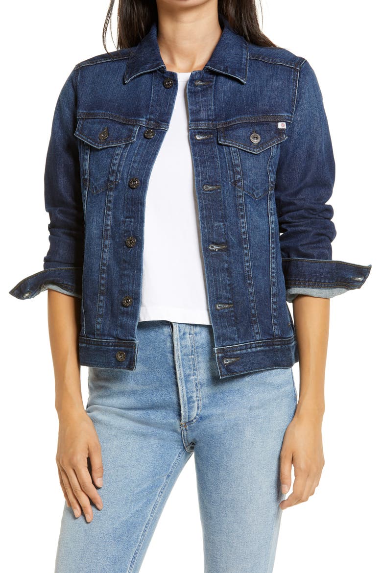 'Mya' Denim Jacket, Main, color, 5 YEARS ENTROPY