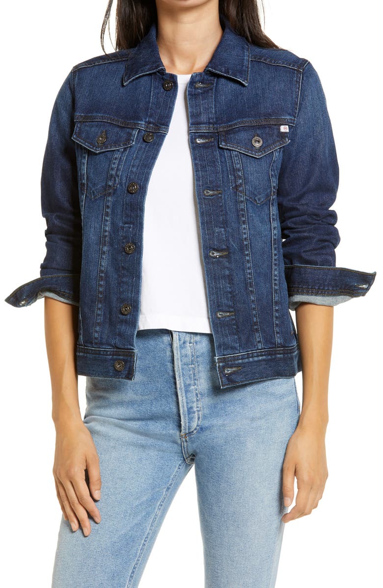 AG 'Mya' Denim Jacket, Main, color, 