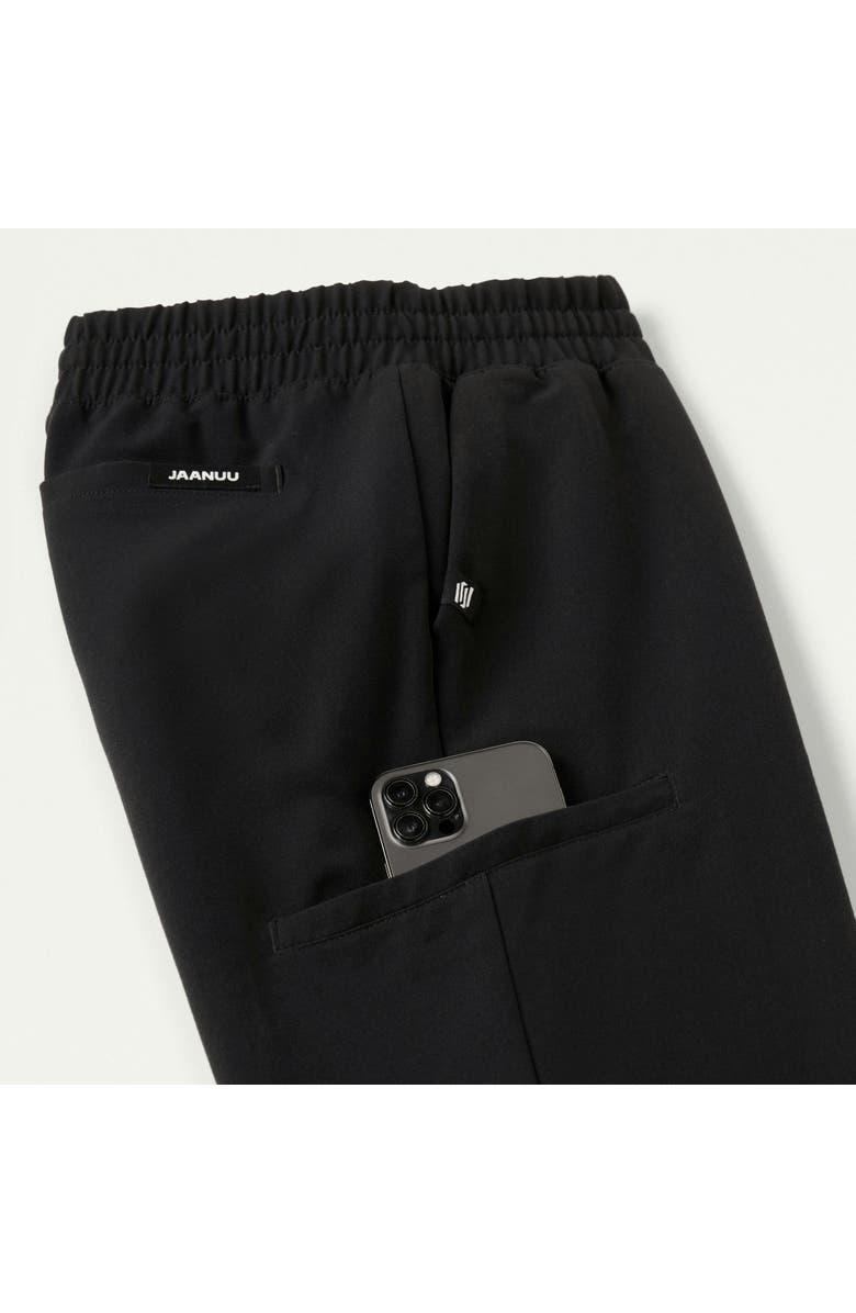 JAANUU Jace Women's 7-Pocket Skinny Scrub Jogger, Alternate, color, Black