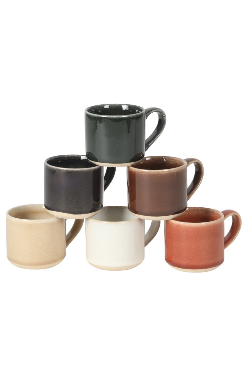 Espresso Whims Reactive Glaze Espresso Cup Set, Main, color, Assorted Colors