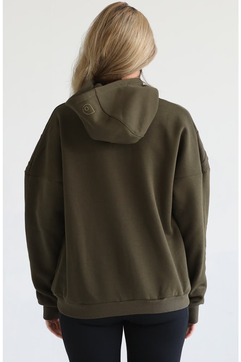 Isabella Ultra Soft Nursing and Pregnancy Hoodie, Alternate, color, Olive Tree