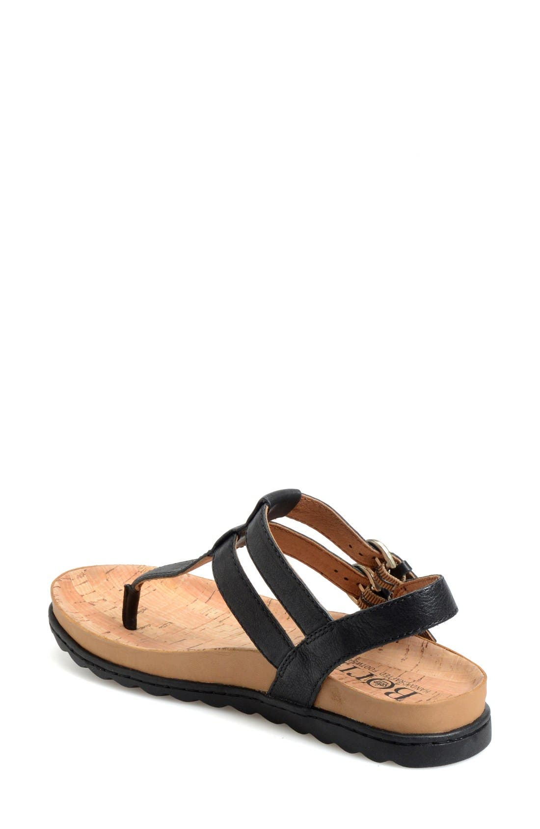 Børn 'Reta' Leather Thong Sandal, Alternate, color, 