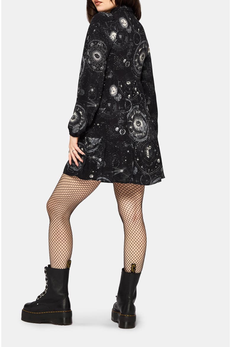 Elise Mini Shirt Dress, Alternate, color, Black