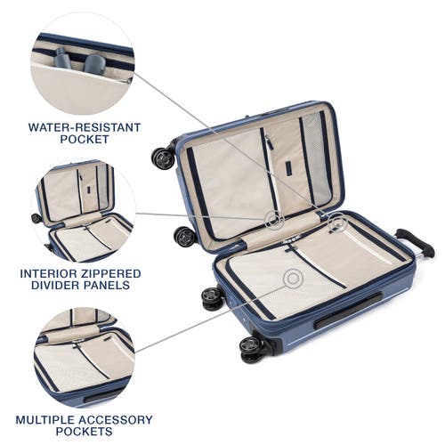 Travelpro Platinum Elite Hardside Expandable Carry-on 21-inch Spinner In Dark Sky Blue