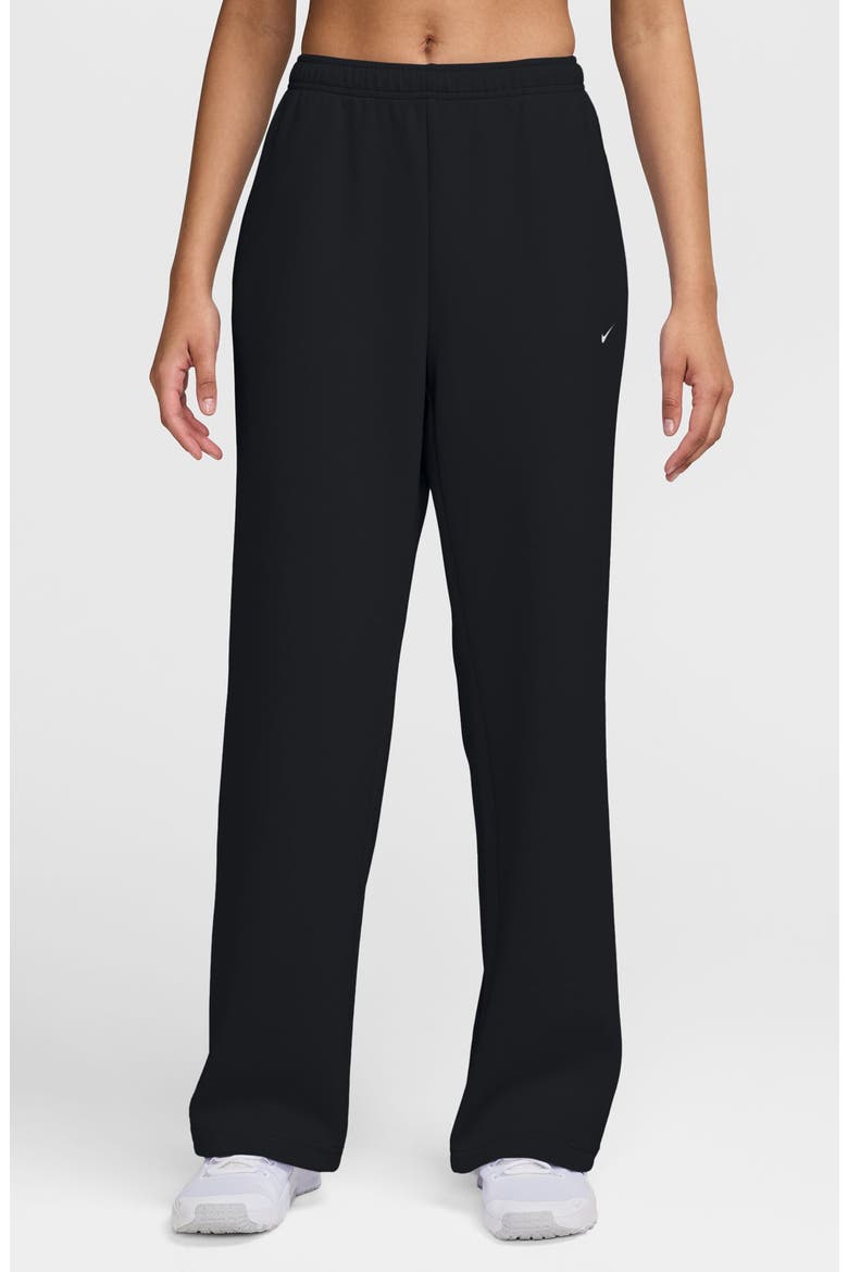 Studio Fleece Sport Sweatpants, Main, color, BLACK/ WHITE
