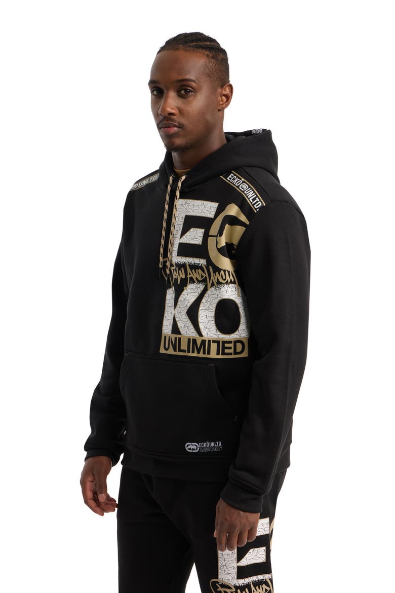Uptown Po Hoodie, Alternate, color, Black